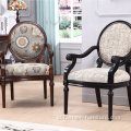 Carved Upholstery Side Armchair Untuk Ruang Tamu